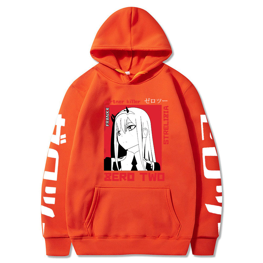 Anime Darling In The Franxx Men Women Unisex Hoodies Sweatshirts Zero Two Hoodie Autumn Winter