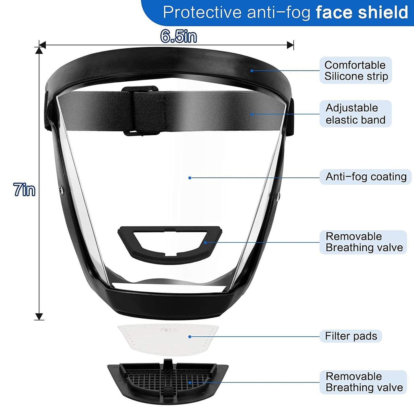 Transparent Security Protection Shield Full Face Shield for Kitchen Tools Oil-splash Proof Moto Cycling Windproof Glasses Mask