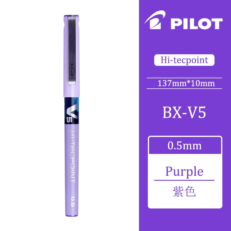 1PCS Pilot Needle Nib Gel Pen V5 Water-based Ballpoint Pen Stationery Office Supplies Writing 0.5mm BX-V5 Kawaii School Supplies