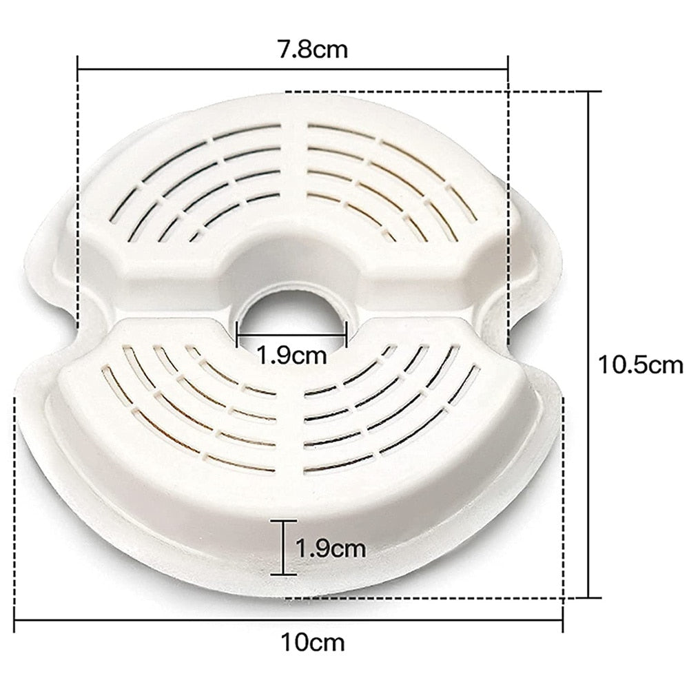 Water Fountain Carbon replacement Filters for 304 Stainless Steel Cat Drinking Fountain 4 Packs filters pet supplies