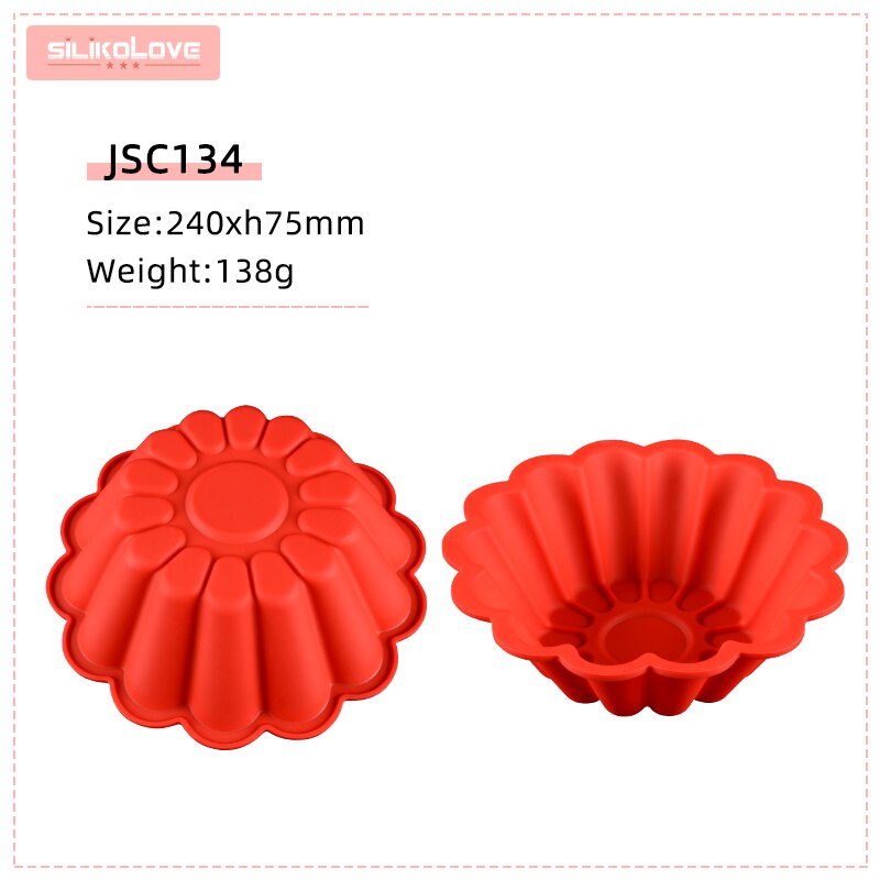 SILIKOLOVE 3D Flowers Baking Mold Silicone Baking Pan Food Grade Silicone Cake Molds Bakeware Kitchen Accessories