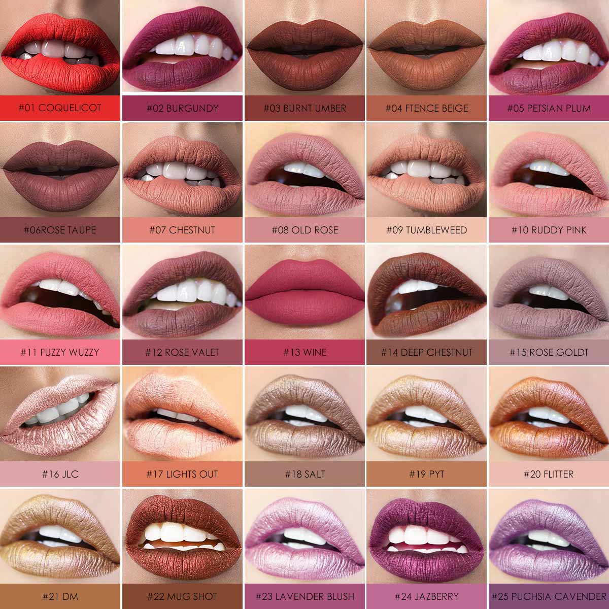 FOCALLURE 39 Color Matte Lipgloss Lip Tint Paint Colors Long Lasting Waterproof Liquid Moisturizing Lipstick Beauty Makeup