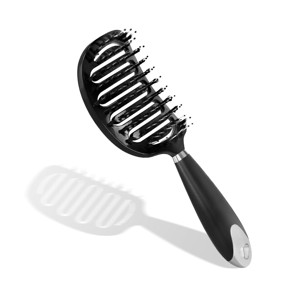 Hair Scalp Massage Comb Hair Brush Women Wet Dry Curly Ultra Detangler Hairbrush Bristle Nylon Salon Hair Styling Tools Dropship