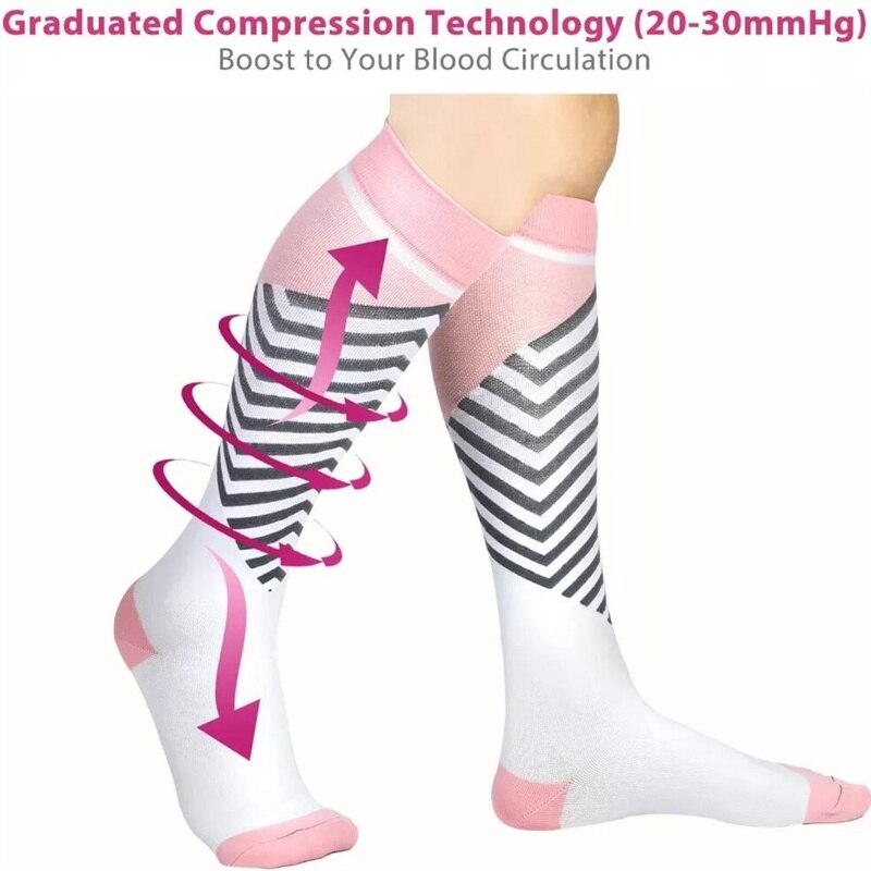 57 Styles Compression Stockings Stamina Men Women Crossfit Socks Medical Nursing Fit For Cycling Travel Flight Sport Socks