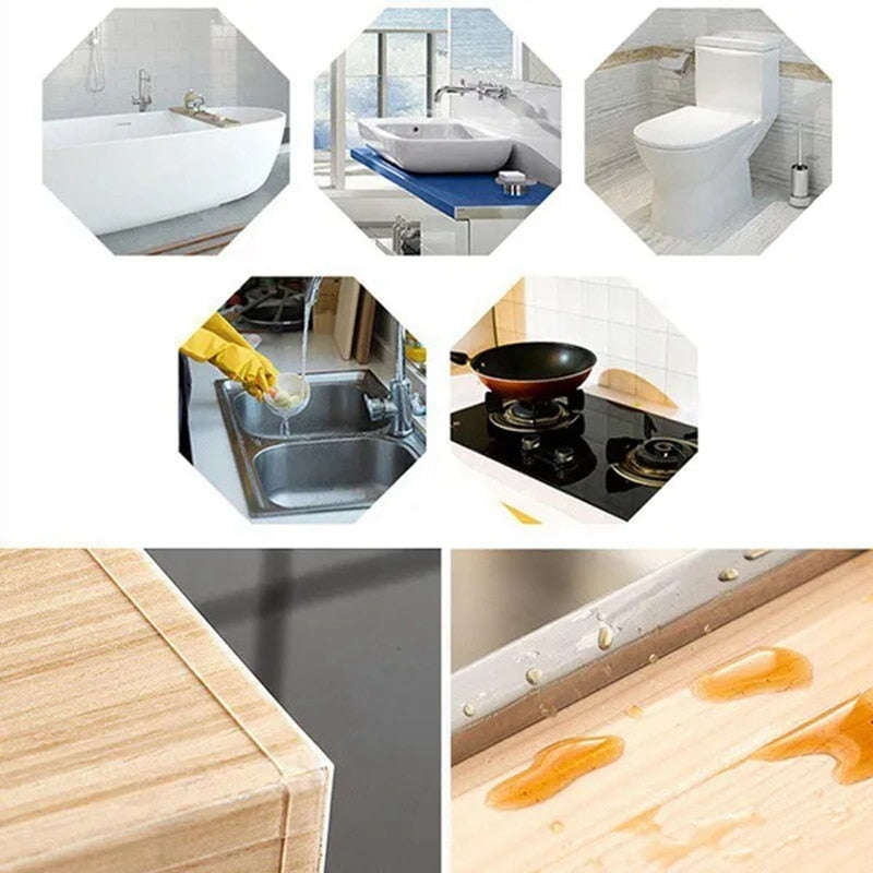 Kitchen Waterproof Tape Self-adhesive Sink Pool Beautiful Seam Paste Mildew Antifouling Transparent Acrylic Nano Tape