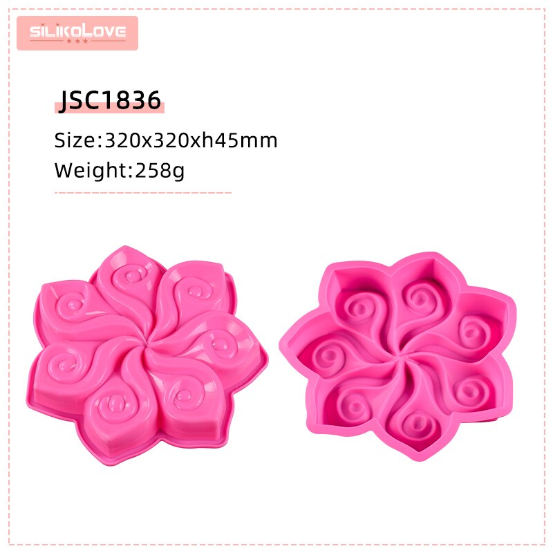 SILIKOLOVE 3D Flowers Baking Mold Silicone Baking Pan Food Grade Silicone Cake Molds Bakeware Kitchen Accessories