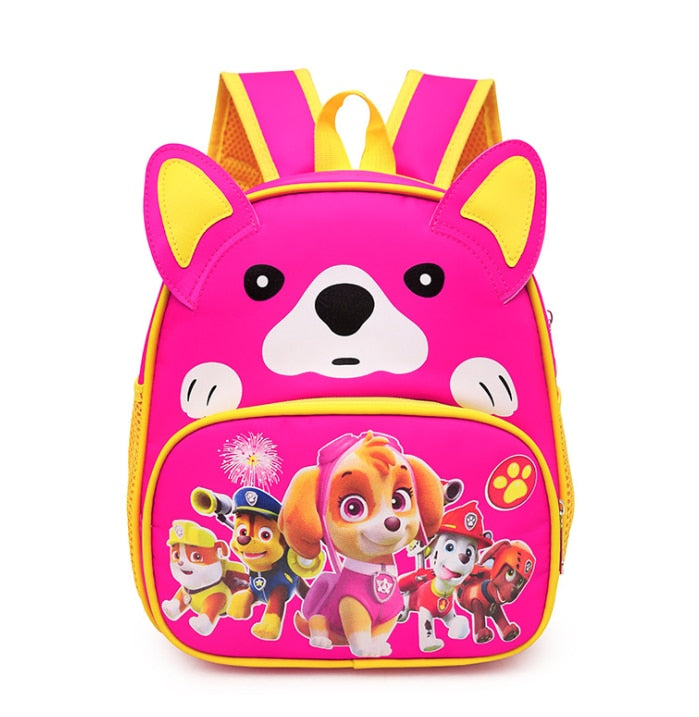 New Paw Patrols Toy Cartoon School Backpack Cartoon Lighten Kindergarten Bag Chase Skye Marshall Figure Print for Kids 2-8Y