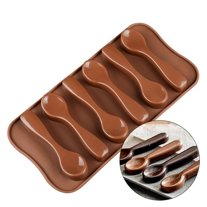 3D Chocolate Mold Silicone Chocolates Molds for Baking Nonstick Jelly Pudding Sugarcraft Mould DIY Kitchen Bakeware