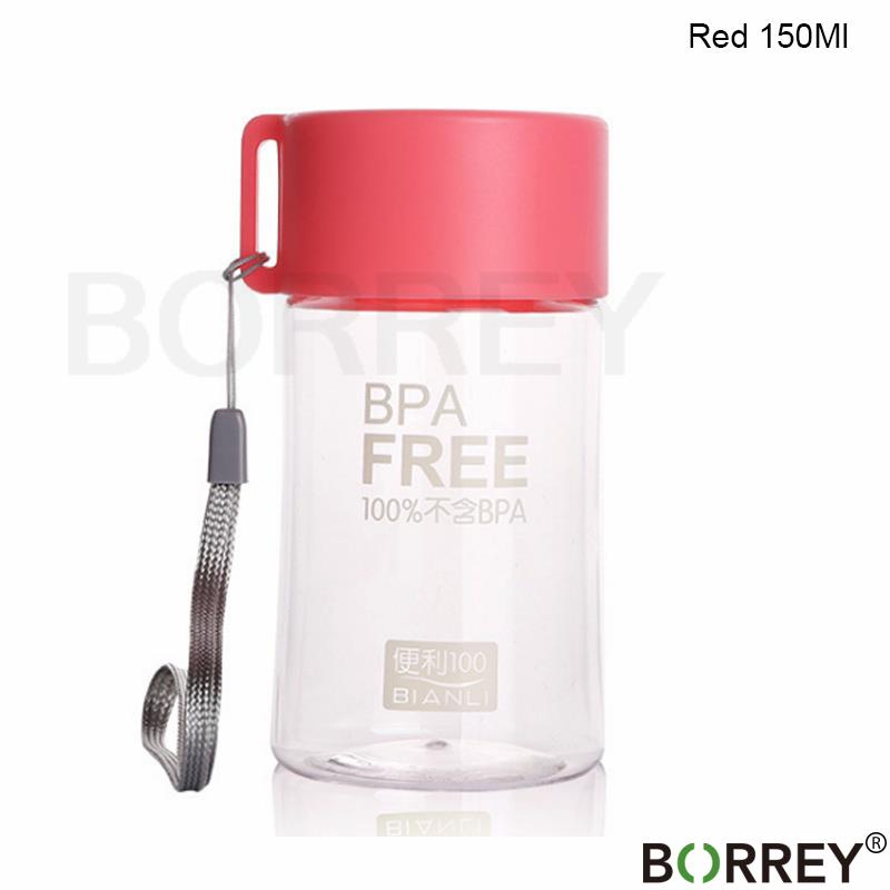 BORREY Colored Plastic Small Water Bottles Portable School Water Bottles Bpa Free Mini Cute Kids Children Direct Drinking Bottle