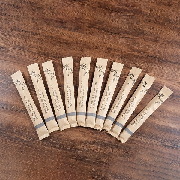 10 Piece Soft Bristles Bamboo Toothbrush Eco Friendly Vegan Tooth Brush Escova De Dente Cepillo De Dientes Bambu Brosse A Dent