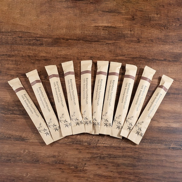 10 Piece Soft Bristles Bamboo Toothbrush Eco Friendly Vegan Tooth Brush Escova De Dente Cepillo De Dientes Bambu Brosse A Dent