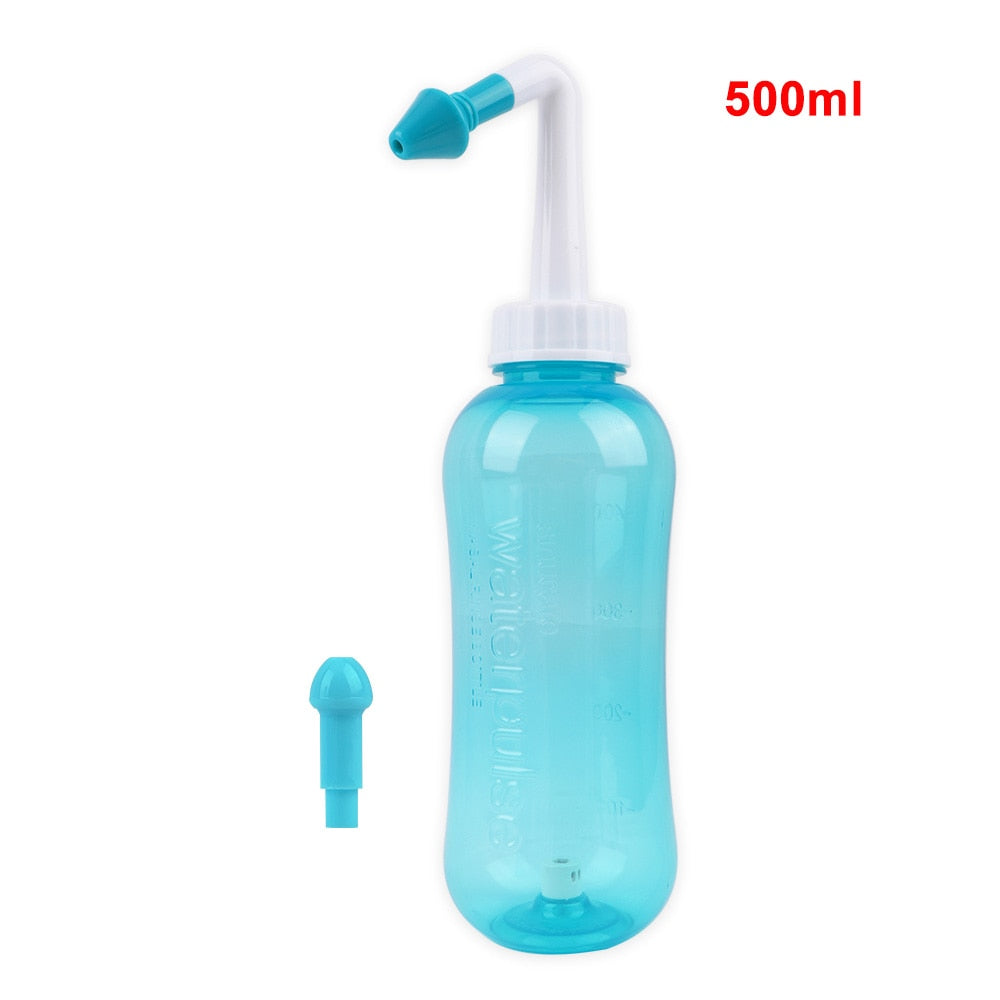 1set 300ML Nasal irrigator Nasal Rinse Bottle Nasal Wash Cleaner Nose Protector Avoid Allergic Rhinitis Adults Children Neti Pot