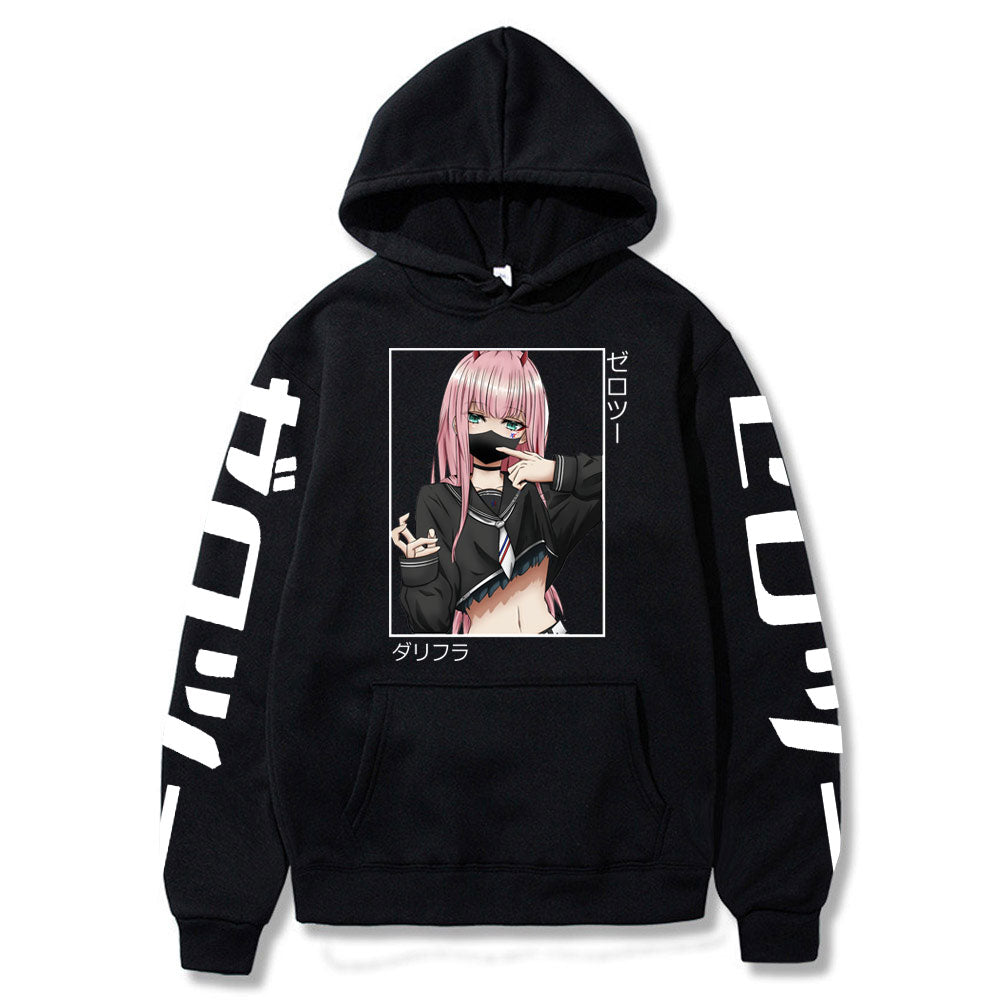 Anime Darling In The Franxx Men Women Unisex Hoodies Sweatshirts Zero Two Hoodie Autumn Winter