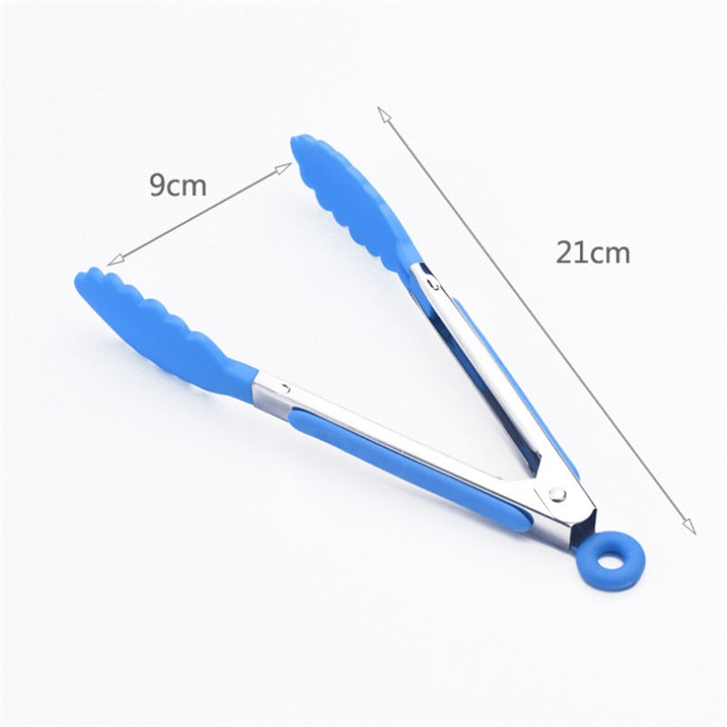 Kitchen Accessories plastic Silicone Kitchen Cooking Salad Serving Stainless Steel Handle Utensil Kitchen Tools Kitchen Gadgets