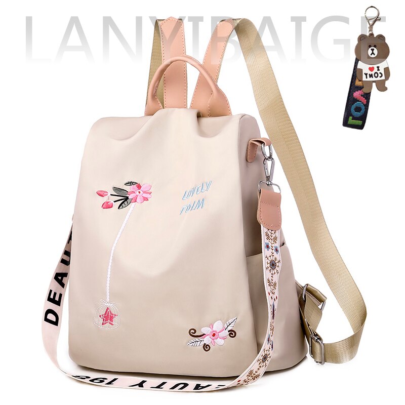 Fashion Backpack Women Oxford Cloth Shoulder Bag 2023 School Bags For Teenage Girls Light Ladies Travel Bagpack Mochila Feminina