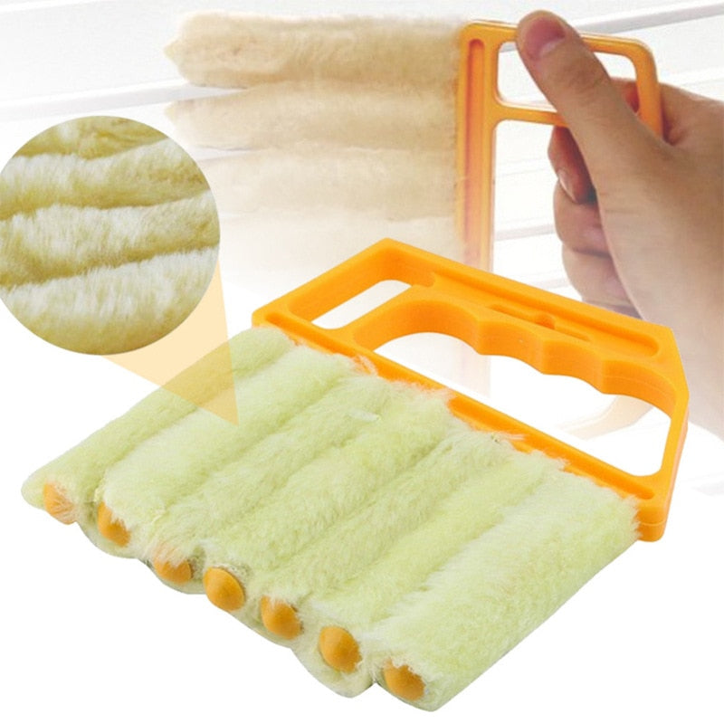 1 PC Portable Window Cleaning Brush Washable Home Cleaning Tools Microfiber Venetian Blind Brush Kitchen Accessories