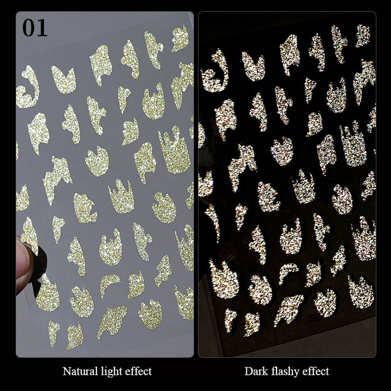 1PC Heart Love Design 3D Nail Sticker English Letter stickers Face Pattern Trasnfer Sliders Valentine's Day Nail Art Decoration