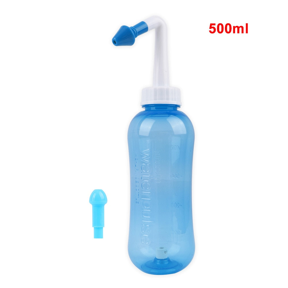 1set 300ML Nasal irrigator Nasal Rinse Bottle Nasal Wash Cleaner Nose Protector Avoid Allergic Rhinitis Adults Children Neti Pot