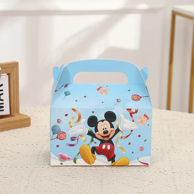 Minnie Mickey Mouse Gift Box for Birthday Party Candy Bags Package Girls Boys Children Birthday Party Favors Baby Shower Decor