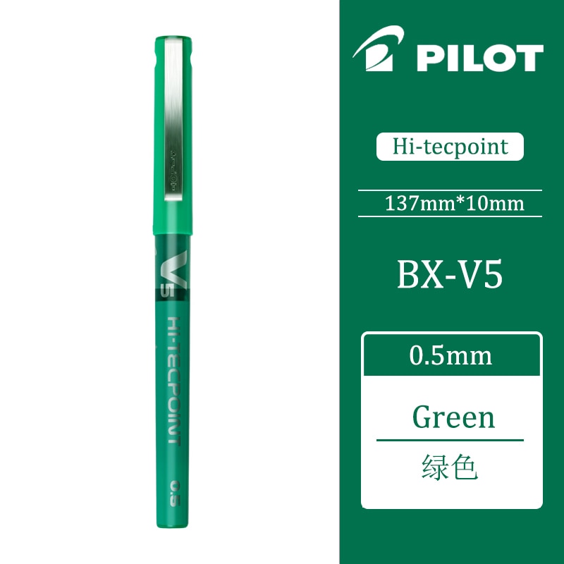 1PCS Pilot Needle Nib Gel Pen V5 Water-based Ballpoint Pen Stationery Office Supplies Writing 0.5mm BX-V5 Kawaii School Supplies