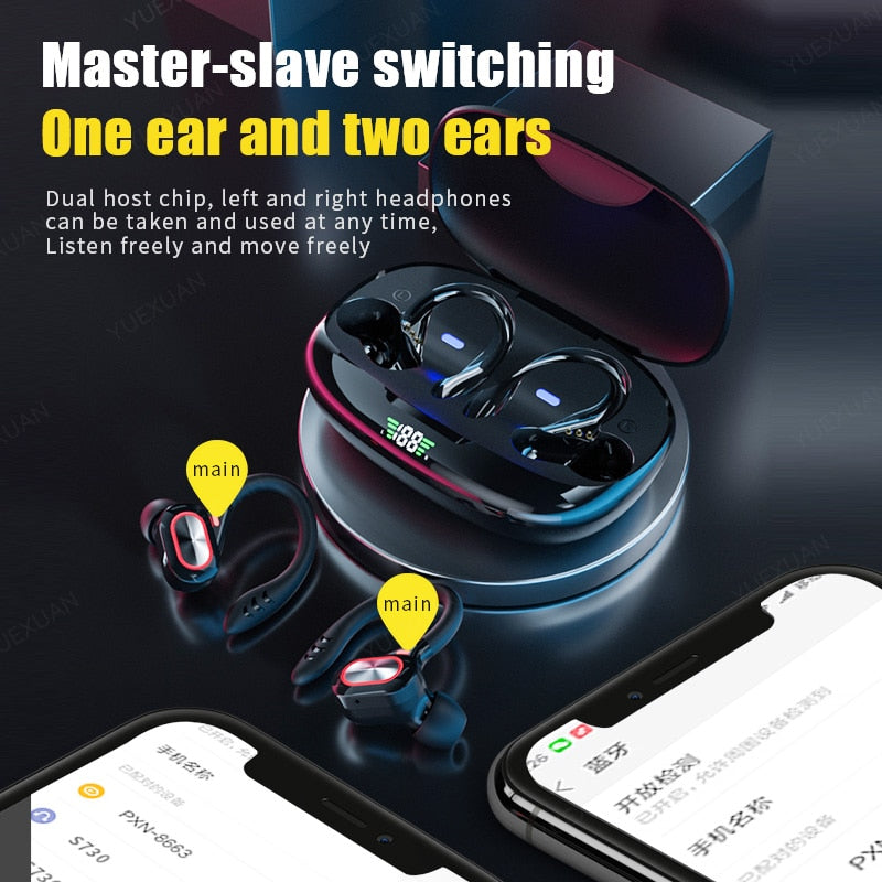 Xiaomi Sport Ear Hook Bluetooth  Earphones Waterproof  Wireless Headphones Stereo Headsets With Noise Reduction Mic