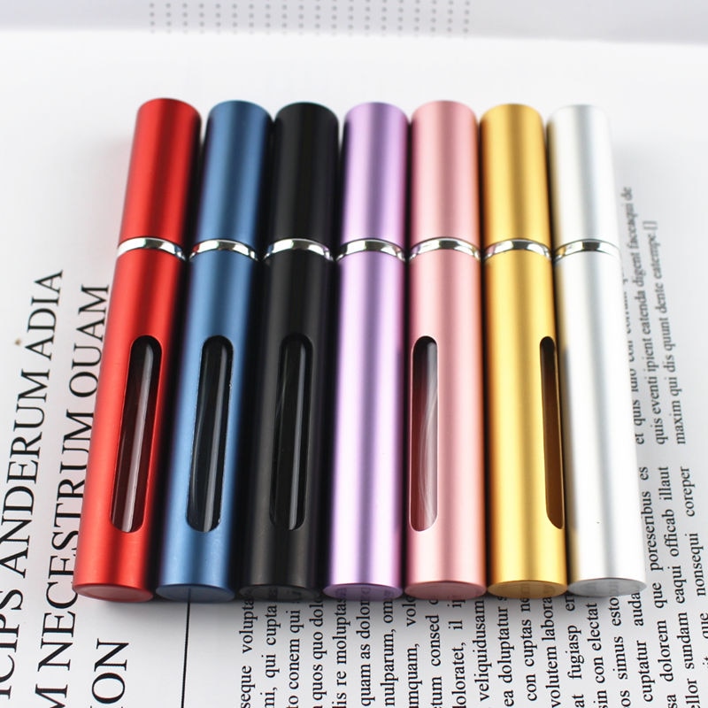 1PC Top Quality 5ml Perfume Bottle Mini Metal Sprayer Refillable Aluminum Parfume Atomizer Travel Size