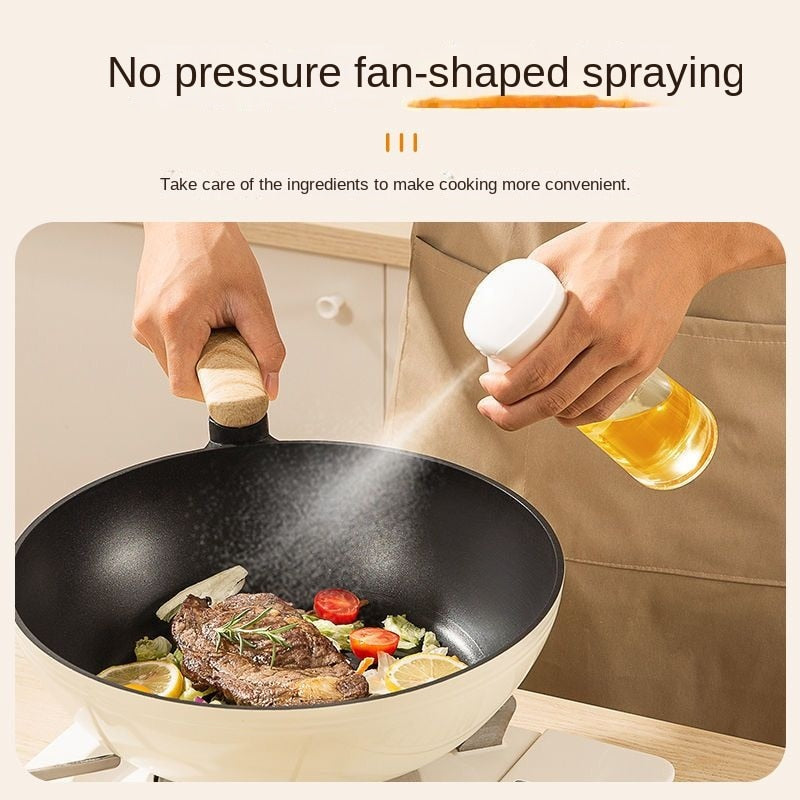 200/300 ML Oil Spray Pot Kitchen Household Edible Olive Oil Spray Bottle Atomized Misty Oil Tank Air Fryer Spray Bottle