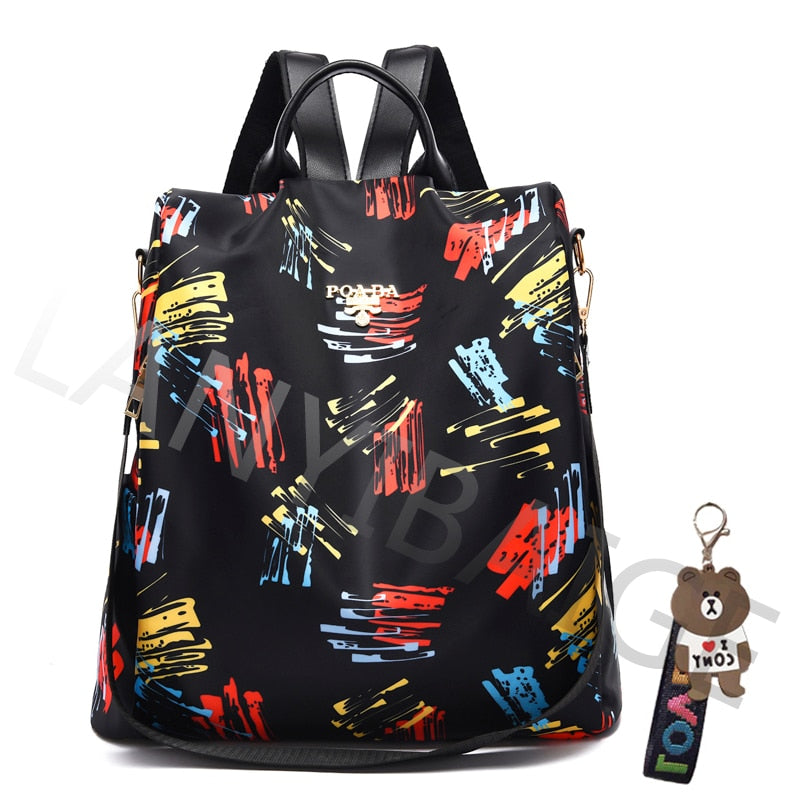 Fashion Backpack Women Oxford Cloth Shoulder Bag 2023 School Bags For Teenage Girls Light Ladies Travel Bagpack Mochila Feminina