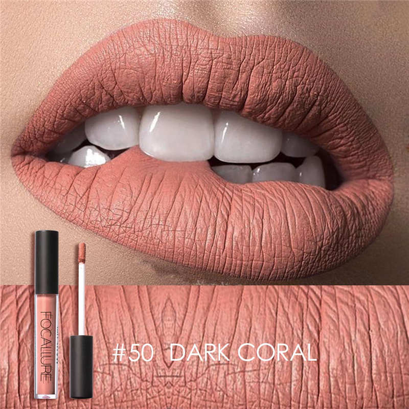 FOCALLURE 39 Color Matte Lipgloss Lip Tint Paint Colors Long Lasting Waterproof Liquid Moisturizing Lipstick Beauty Makeup