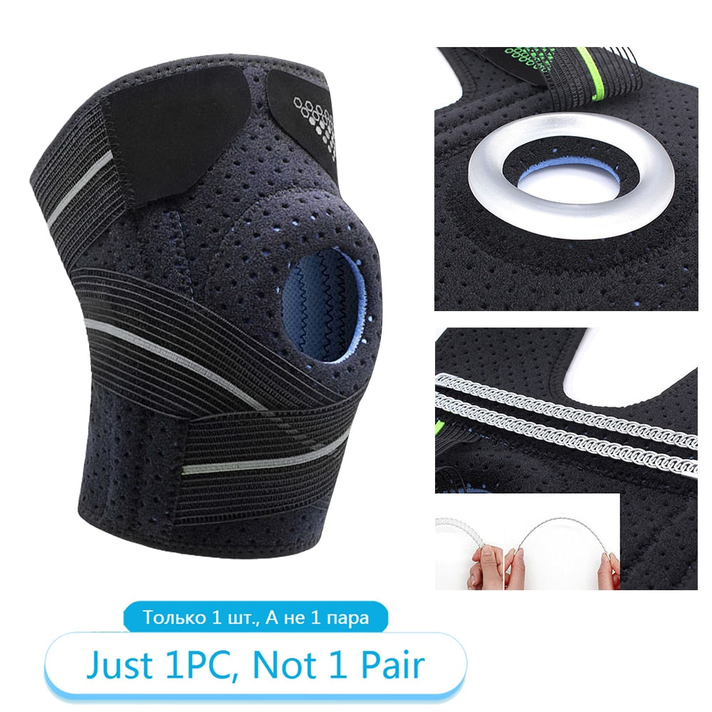 Tcare 1 Piece Knee Brace Stabilizers for Meniscus Tear Knee Pain ACL MCL Injury Recovery Adjustable Knee Support Brace Men Women