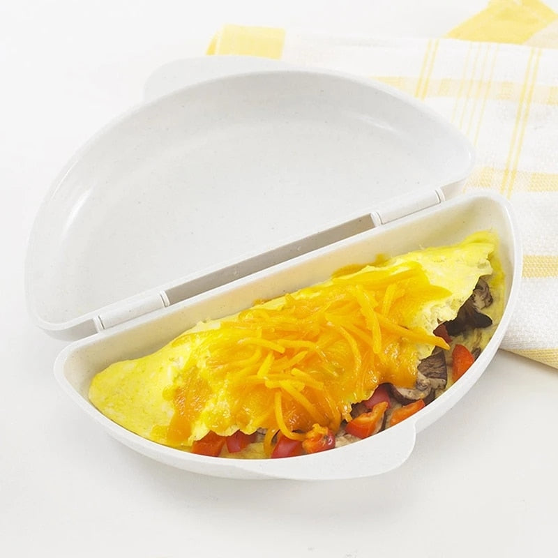 Microwave Egg Omelette Maker Tray Pan Maker Cook  Boiler Omelette Omelette Mold Cooker Kitchen