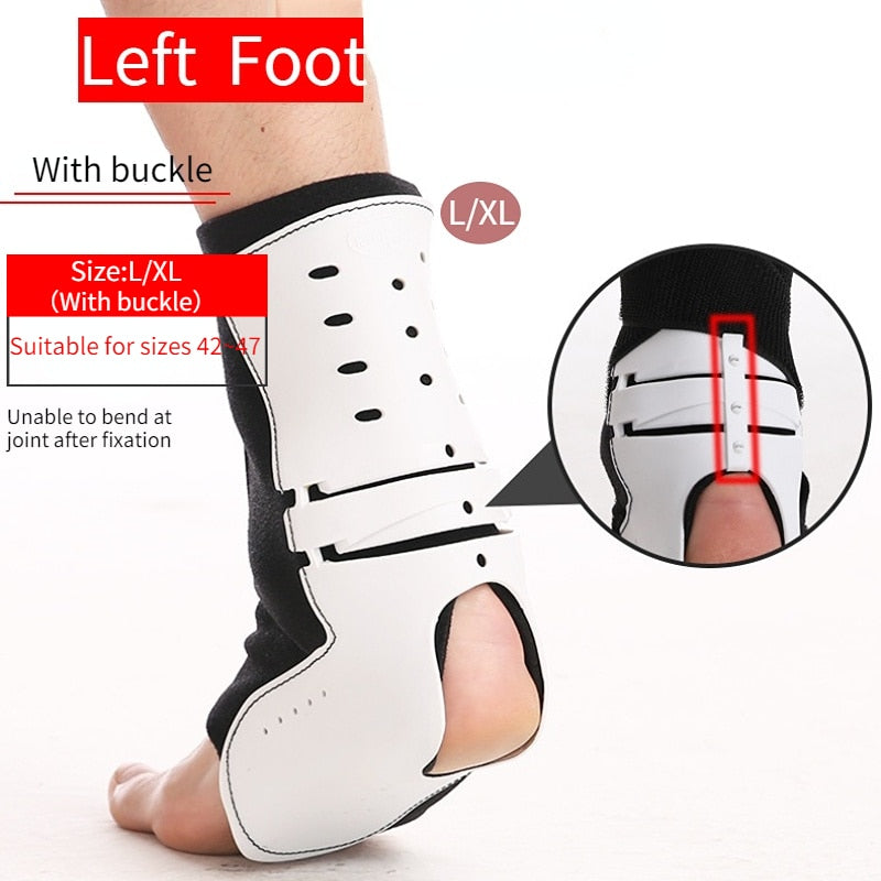 Adjustable Foot Droop Splint Brace Orthosis Ankle Joint Fixed Strips Guards Support Sports Hemiplegia Rehabilitation Equipment