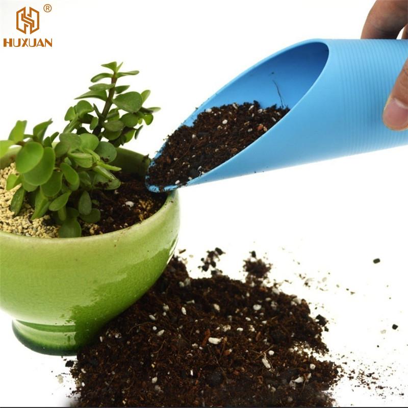 1Pc  Bucket Shovel Soil Plastic Spade Shovel Cup Succulent DIY Bonsai Plant Helper Garden Tool 16 * 6cm