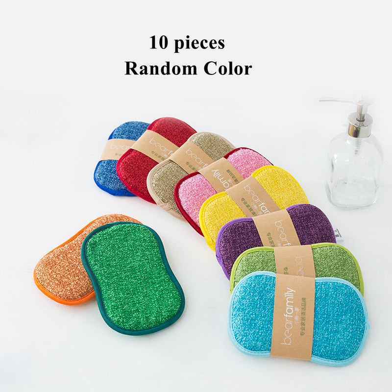 Kitchen/Bathroom Magic Sponge High Efficiency Sponge Brush for Non Stick Pot Cleaning Sponges Kitchen Tools Wash Pot Gadgets