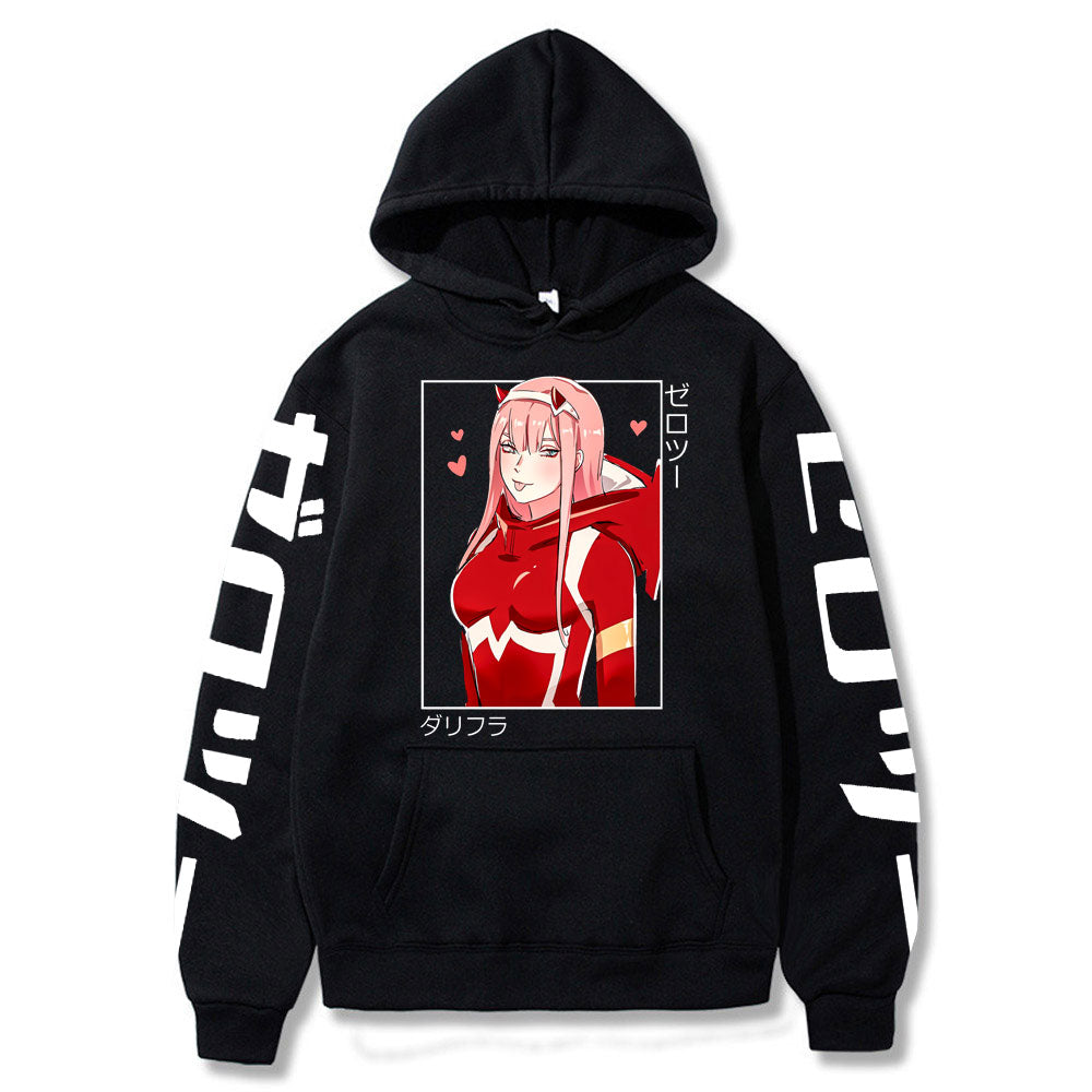 Anime Darling In The Franxx Men Women Unisex Hoodies Sweatshirts Zero Two Hoodie Autumn Winter