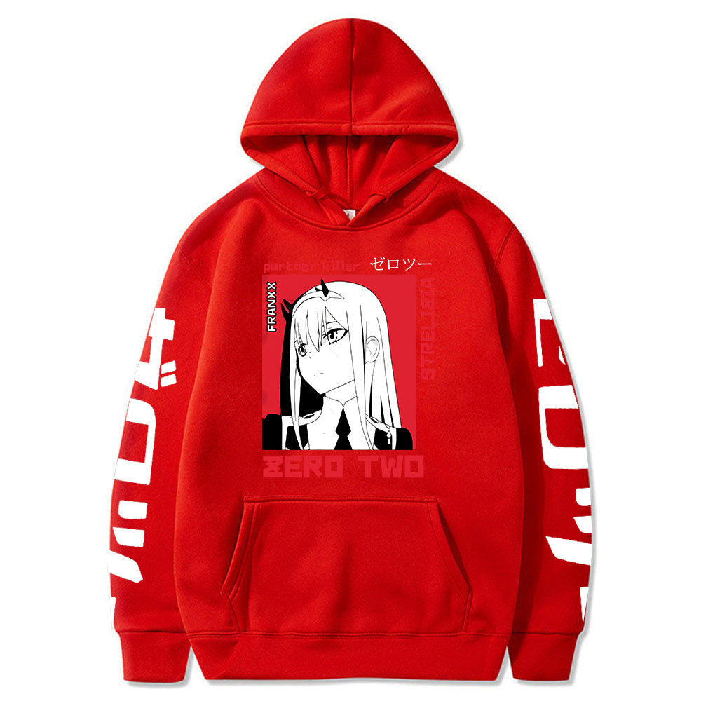 Anime Darling In The Franxx Men Women Unisex Hoodies Sweatshirts Zero Two Hoodie Autumn Winter