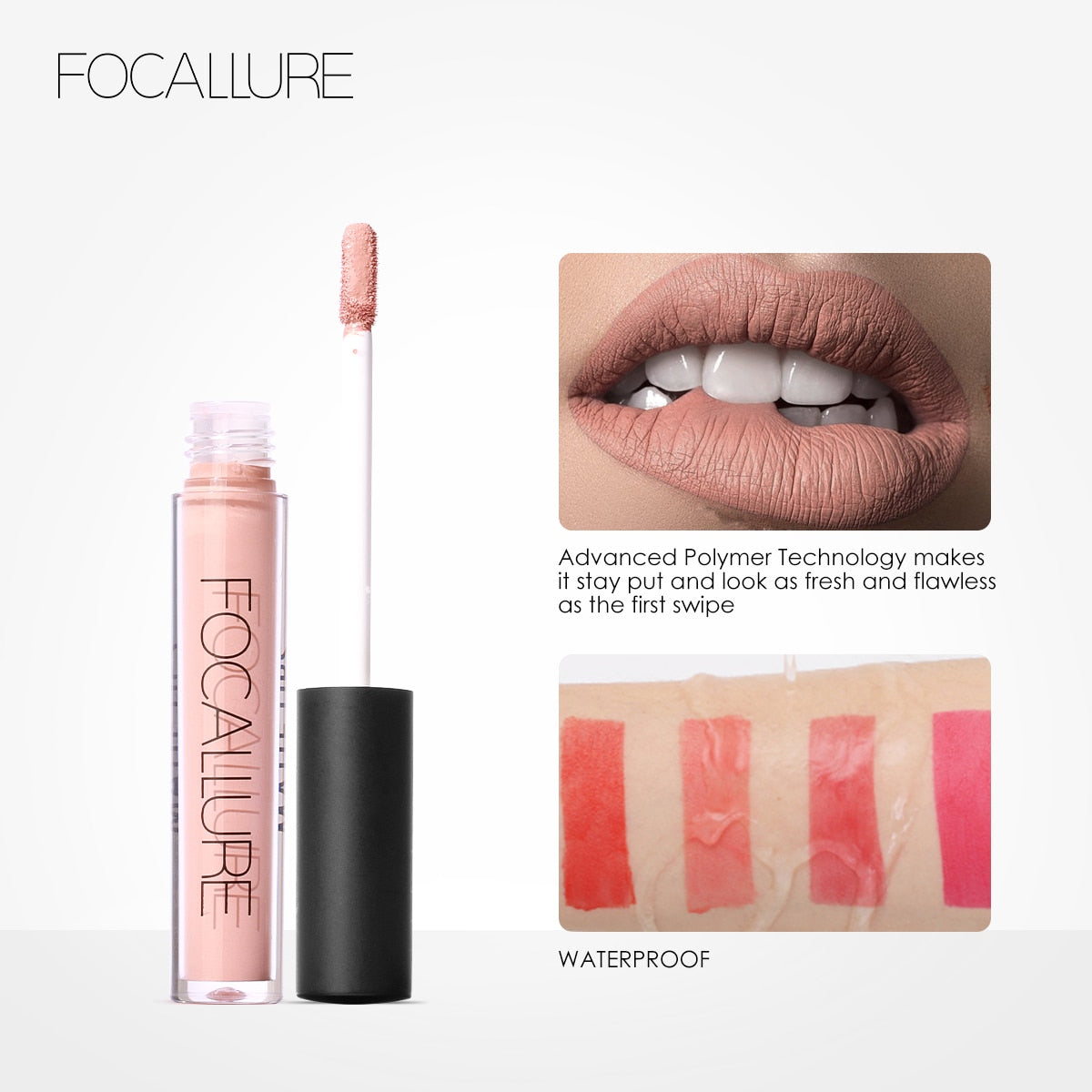 FOCALLURE 39 Color Matte Lipgloss Lip Tint Paint Colors Long Lasting Waterproof Liquid Moisturizing Lipstick Beauty Makeup