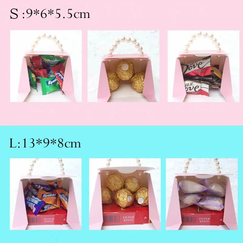 10/20pcs/lot Portable Party Wedding Favor Candy Boxes Baby Shower Gift Boxes wedding party favor box Candy gift boxes