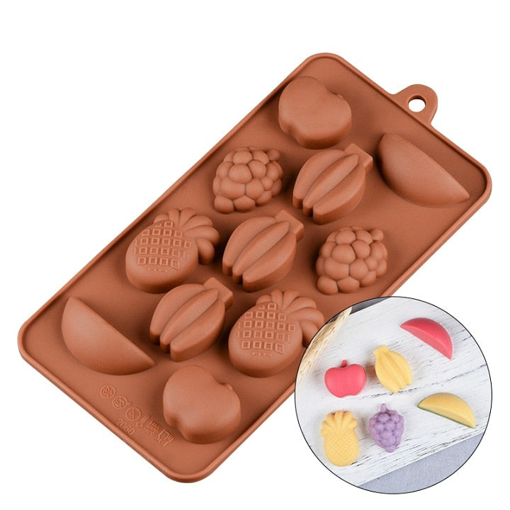 3D Chocolate Mold Silicone Chocolates Molds for Baking Nonstick Jelly Pudding Sugarcraft Mould DIY Kitchen Bakeware