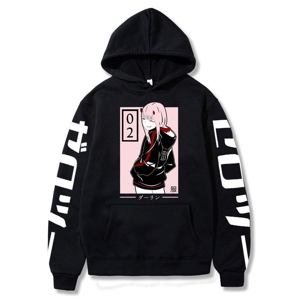 Anime Darling In The Franxx Men Women Unisex Hoodies Sweatshirts Zero Two Hoodie Autumn Winter