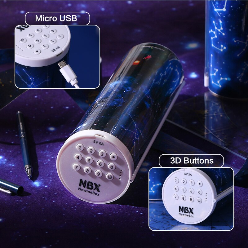 NBX Electronic Lock Code Pencil Case  Password Pencil Case Anime Stationary Quicksand Pen Box for School Supplies Boy Girls Gift