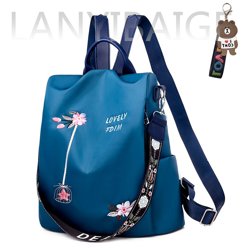 Fashion Backpack Women Oxford Cloth Shoulder Bag 2023 School Bags For Teenage Girls Light Ladies Travel Bagpack Mochila Feminina