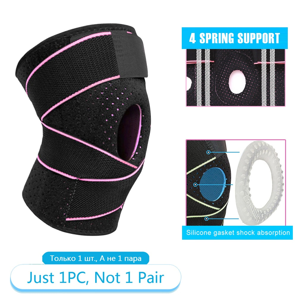 Tcare 1 Piece Knee Brace Stabilizers for Meniscus Tear Knee Pain ACL MCL Injury Recovery Adjustable Knee Support Brace Men Women