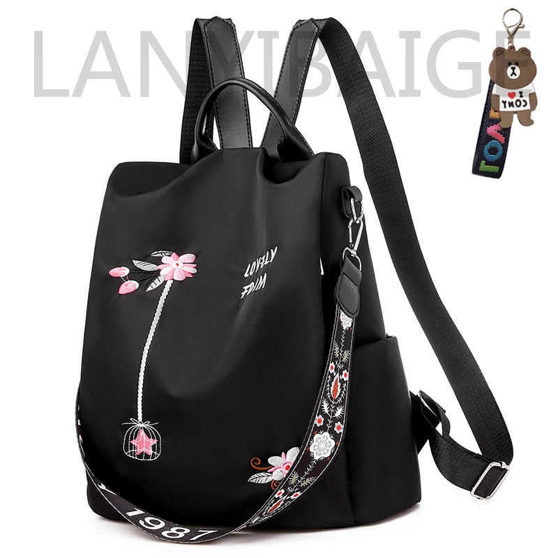 Fashion Backpack Women Oxford Cloth Shoulder Bag 2023 School Bags For Teenage Girls Light Ladies Travel Bagpack Mochila Feminina