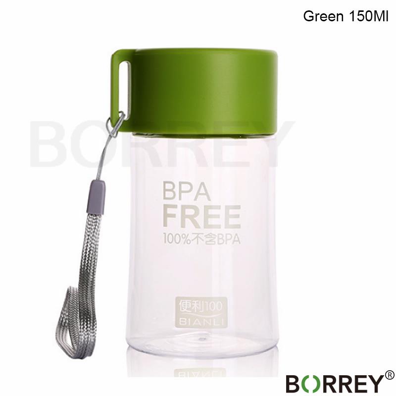 BORREY Colored Plastic Small Water Bottles Portable School Water Bottles Bpa Free Mini Cute Kids Children Direct Drinking Bottle