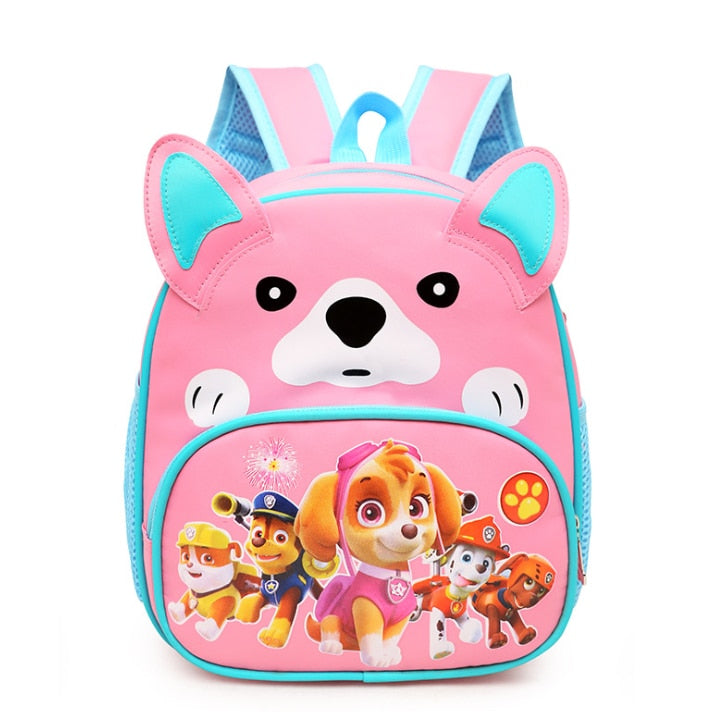 New Paw Patrols Toy Cartoon School Backpack Cartoon Lighten Kindergarten Bag Chase Skye Marshall Figure Print for Kids 2-8Y