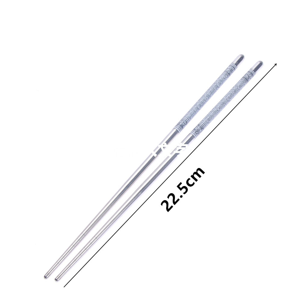 1Pair Extra Long 38.8cm Cooking Chopsticks Kitchen Tools Hot Pot Chopsticks Frying Noodle Chopsticks Stainless Steel Chop Sticks