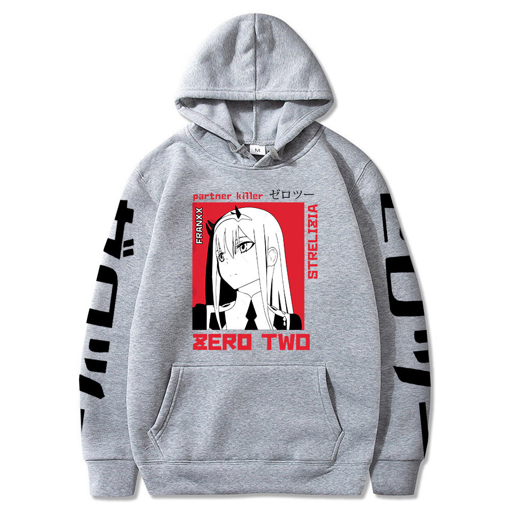 Anime Darling In The Franxx Men Women Unisex Hoodies Sweatshirts Zero Two Hoodie Autumn Winter