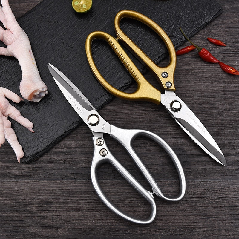 Multifunctional Kitchen Scissors Japanese Scissors Stainless Steel Chicken Bone Scissors Food Scissors Aluminum Alloy Scissors