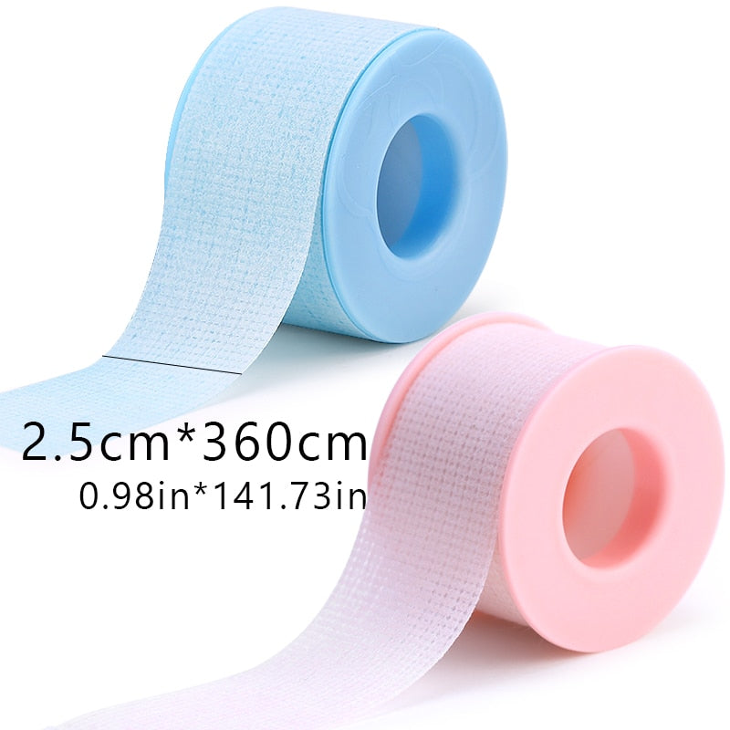 New breathable easy to tear Medical Tape/White Silk Paper Under Patches Eyelash Extension Supply Eyelash Extension Tape